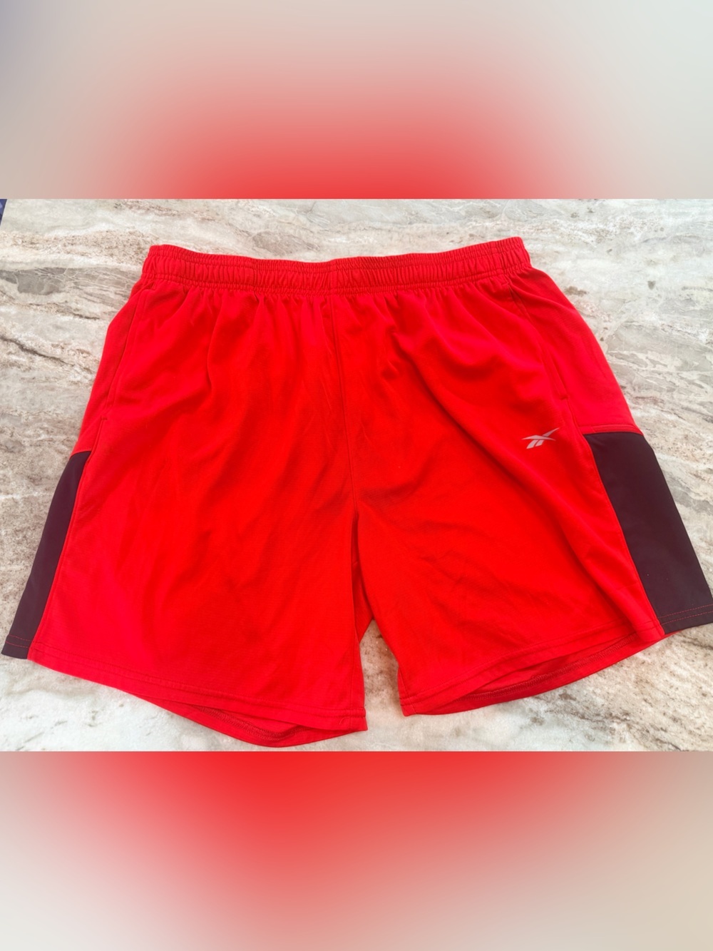 Reebok XXL Red Performance Athletic Shorts Men’s Gym Training Workout Activewear